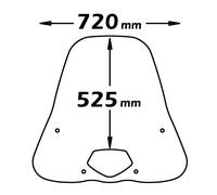 PARABREZZA PARAVENTO CLASSIC INVERNALE ISOTTA PER HONDA SH 125 I 2007