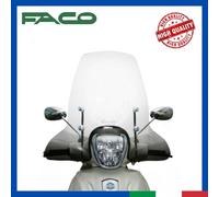 Parabrezza Paravento Completo di Attacchi PIAGGIO BEVERLY 125 300 350 Aste Nere
