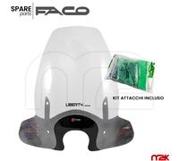 PARABREZZA PARAVENTO CON ASTE FACO PER PIAGGIO LIBERTY S I GET 50 125 150 2016