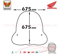 Parabrezza Paravento Con Attacchi Isotta Honda Nes Chiocciola @ 125 150 KIT C...