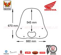 Parabrezza Paravento Con Attacchi Isotta Honda SH 125 150 2001-2004 KIT CLS19...
