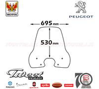 Parabrezza Paravento Con Attacchi Isotta Peugeot Tweet 50 125 150 2010>2013 K...