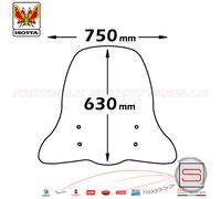 Parabrezza Paravento Con Attacchi Isotta Piaggio Beverly RST 125 250 2004-200...