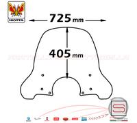 Parabrezza Paravento Con Attacchi Isotta Piaggio Beverly Tourer KIT CLS362 A711