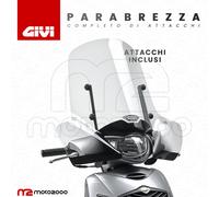 PARABREZZA PARAVENTO GIVI COMPLETO DI ATTACCHI HONDA SH 125 150 DAL 2005 AL 2012