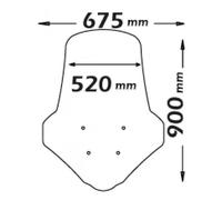 PARABREZZA PARAVENTO ISOTTA COMPLETO DI ATTACCHI PER HONDA PCX 125 2018 - 2020