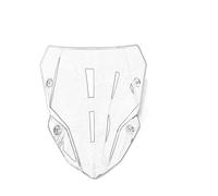 Parabrezza Paravento Per Kawasaki Per Z500 SE ABS 2024 2025 Parabrezza Per Moto Deflettori D'aria E Protezione Parabrezza Anteriore Accessori Cupolino Spoiler(Black)