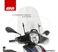 PARABREZZA PARAVENTO TRASPARENTE CON ATTACCHI GIVI PER PIAGGIO MEDLEY 125 150 20