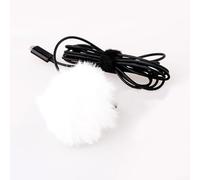 Parabrezza peloso per microfono da 5-10 mm, copertura sintetica a doppio strato, riduce il rumore del vento fino a 40 dB, accessorio per registrazione esterna per podcasting e audio da campo, nero