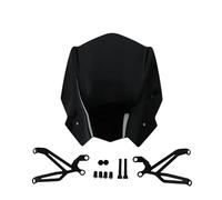 parabrezza Per BMW G310R 2017-2024 Parabrezza Moto Parabrezza Accessori Per La Difesa Vento Con Staffa Montaggio Deflettore Moto paravento(Nero)