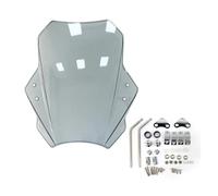 Parabrezza Per BMW Parabrezza Universale Per Moto Parabrezza Coperture Schermo Lente Fumé Deflettore Per Moto Moto PARAVENTO(Grey 22-25mm)