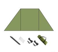 Parabrezza per campeggio, zaino in spalla, picnic, escursionismo, cucina all'aperto, protezione dal vento, protezione contro la privacy, con aste stabili e sistema di picchetti multi-superficie (tipo