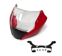 Parabrezza Per DUCATI Per Monster 797 821 1200S 2014-2016 Parabrezza Deflettore Fumi Con Staffa Viti Di Montaggio Deflettori Vento(Red)