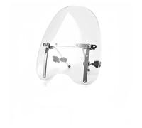 Parabrezza per Harley per Honda per Yamaha per Suzuki per Cruiser | Parabrezza universale per cruiser, facile installazione senza attrezzi, trasparente o fumé, 17/19 pollici(19inch Smoke)