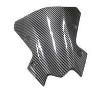 Parabrezza per Kawasaki Z900 2020-2022 2023 Parabrezza per Moto Parabrezza Nero/Aspetto Fibra di Carbonio Staffa per Schermo Accessori Parabrezza Moto Spoiler(Carbon Fiber Look)