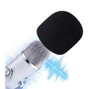 Parabrezza per microfono compatibile con Blue Yeti e Yeti Pro, filtro antipop professionale in schiuma per microfono a condensatore USB