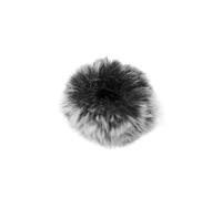 Parabrezza per microfono da esterno peloso Lavalier Muff Microfono da bavero Ridurre il rumore Coperture di ricambio per microfono antivento