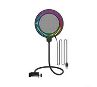 Parabrezza per microfono, filtro antirumore, lampada RGB per griglia di registrazione a condensatore