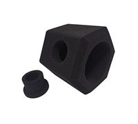 Parabrezza per Microfono in Spugna Nero, Protezione Vento | Accessorio Leggero, per Canto e Studi di Registrazione, 20x18x13,4cm, Copre il Microfono