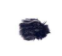 Parabrezza per microfono Lavalier da bavero, in pelliccia, 0,5 cm, colore: Nero
