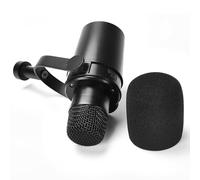 Parabrezza per microfono Shure MV7/MV7X, copertura antipolvere in schiuma con riduzione del rumore del vento, copertura antivento per microfono da studio per accessori di registrazione