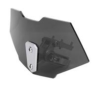Parabrezza per moto in acrilico, clip regolabile sollevata sul deflettore del estensione del parabrezza per motociclisti (nero fumo)