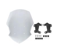 Parabrezza Per Moto Paravento moto | Per Yamaha MT-15 MT125 2020-2023 Plastica ABS Realizzata in plastica ad alto impatto(Light Smoke)