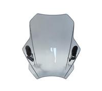 Parabrezza per moto Per Benelli Per Leoncino 250 500 BN125 BN300 | Per BN302 BN302S 502C Cupolino universale per moto(Grigio chiaro)