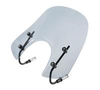 Parabrezza Per moto per Piaggio per Vespa per GTS 250 300 LX125 150 50 | Staffa in plastica PC + acciaio inossidabile, fumo, fumo chiaro, trasparente(Light Smoke-Long)