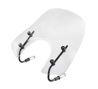 Parabrezza Per moto per Piaggio per Vespa per GTS 250 300 LX125 150 50 | Staffa in plastica PC + acciaio inossidabile, fumo, fumo chiaro, trasparente(Clear-Long)