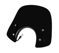 Parabrezza Per moto per Piaggio per Vespa per GTS 250 300 LX125 150 50 | Staffa in plastica PC + acciaio inossidabile, fumo, fumo chiaro, trasparente(Smoke-Short)
