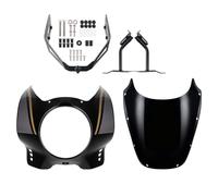 Parabrezza Per moto per XSR 900 2022-2025 | Plastica PC, fumé chiaro, trasparente(BLK-SMK)
