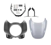 Parabrezza Per moto per XSR 900 2022-2025 | Plastica PC, fumé chiaro, trasparente(CNL-LSM)