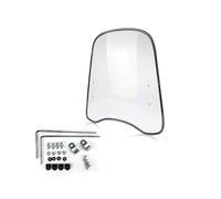 Parabrezza per moto, spoiler trasparente, universale, per parabrezza in PC, con bordo allargato