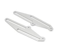 Parabrezza Per Yamaha TENERE 700 T700 T 700 Tenere700 T7 2019 2020 2021 Kit supporto parabrezza staffa regolatori moto 2021(Silver)