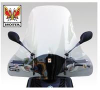 Parabrezza Isotta Media Protezione 595x790x3 Per Piaggio Carnaby 200 2007 > 2011