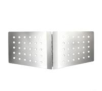 Parabrezza pieghevole leggero 160g per stufe da campeggio braciere e cucina all'aperto realizzato in acciaio inossidabile 430