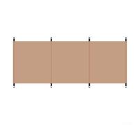 Parabrezza portatile per esterni, per campeggio, barbecue, picnic, tessuto Oxford 210D, ancoraggi a picchetto, leggero, antivento, barriera pieghevole, verde, giallo, bianco, 250 x 70 cm (senza palo)