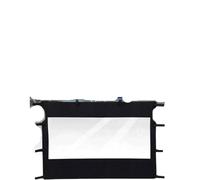 Parabrezza posteriore completo UTV con cerniera Parabrezza posteriore trasparente morbido compatibile con Massimo 450 660 700 MSU500 500 700(black)