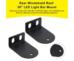 Parabrezza Posteriore Tetto 50 " Barra Luce LED Supporto Per Lattina Am Defender