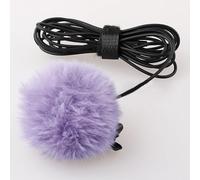 Parabrezza professionale per esterni, in pelliccia, per microfoni da 5-10 mm, doppio strato, riduzione del rumore del vento fino a 40 dB, copertura in pelliccia sintetica compatibile con microfoni