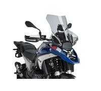 Puig 22268H Cupolino Touring Plus extra alto e aerodinamico in acrilico ad alto impatto con profilo arrotondato che massimizza protezione e comfort in viaggio, Fumé