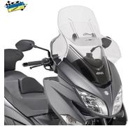 Parabrezza Scorrevole GIVI AIRFLOW Trasparente Per SUZUKI Burgman 400 2017-2025