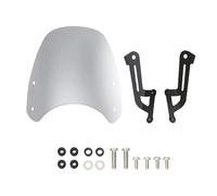 Parabrezza Spoiler Vento Moto Parabrezza Shield Flusso D'aria Deflettore Visiera Con Staffa Per Speed Street Twin 1200 2019 2020(Sliver)