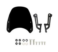Parabrezza Spoiler Vento Moto Parabrezza Shield Flusso D'aria Deflettore Visiera Con Staffa Per Speed Street Twin 1200 2019 2020(Nero)