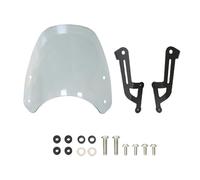 Parabrezza Spoiler Vento Moto Parabrezza Shield Flusso D'aria Deflettore Visiera Con Staffa Per Speed Street Twin 1200 2019 2020(Grey)