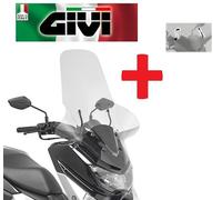 Parabrezza trasparente + attacchi YAMAHA NMAX 125 155 2018 2019 2123DT GIVI