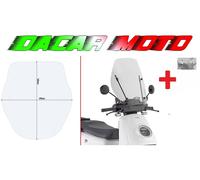 PARABREZZA trasparente completo kit attacchi NIU MQI GT 2021 2022 2023 2024 GIVI