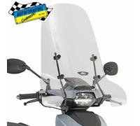 Parabrezza Trasparente KAPPA 6704AK+Attacchi A6704AK APRILIA Scarabeo 50 (14>20)