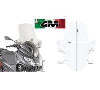 Parabrezza trasparente PIAGGIO Mp3 300 HPE 2019 2020 2021 2022 2023 2024 GIVI